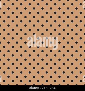Peg board perforated texture background material with oval holes seamless pattern board vector illustration. Stock Vector
