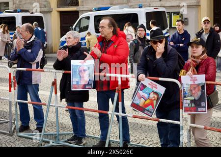 Munich, Germany, February 18, 2024. 'Solidarity with Israel' Demo. Stock Photo