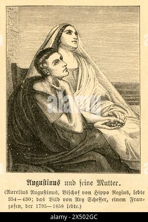 Augustine of Hippo and his mother, ARTIST'S COPYRIGHT HAS NOT TO BE CLEARED Stock Photo