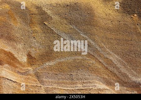 Red soil. Textured natural background. Mineral abstract ground. Copy space Stock Photo