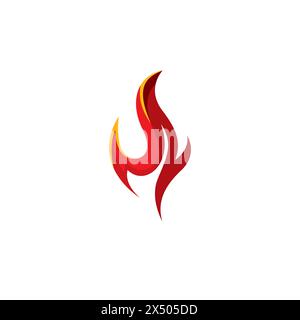 Fire Logo Vector Illustration, Fire Background. Flame Vector Stock Vector