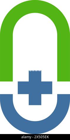 Pharmacy logo icon design template Stock Vector