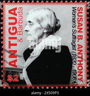 Susan B. Anthony celebrated on postage stamp Stock Photo