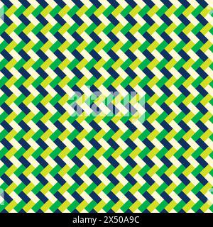 Zig Zag Seamless Pattern Vector Illustration Stock Vector