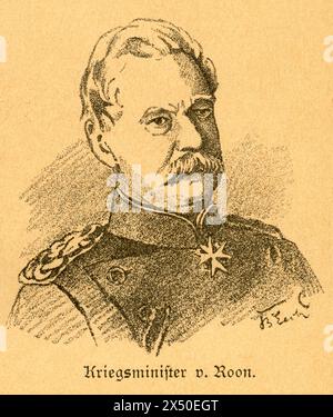 Germany, Berlin, Albrecht von Roon, Prussian field marshal and minister ...