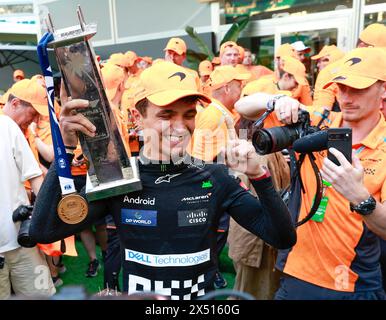 Miami Gardens, USA. 6th May, 2024. #4 Lando Norris (GBR, McLaren Formula 1 Team), F1 Grand Prix of Miami at Miami International Autodrome on May 6, 2024 in Miami Gardens, United States of America. (Photo by HOCH ZWEI) Credit: dpa/Alamy Live News Stock Photo