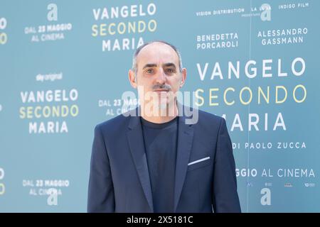 May 6, 2024, Rome, Italy: The Italian director Paolo Zucca attends the photocall of the film 'Vangelo secondo Maria' at Casa del Cinema in Rome (Credit Image: © Matteo Nardone/Pacific Press via ZUMA Press Wire) EDITORIAL USAGE ONLY! Not for Commercial USAGE! Stock Photo