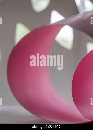 Abstract shapes created from cardstock. Stock Photo
