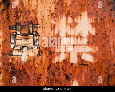 Rusted street sign in Tokyo, Japan Stock Photo - Alamy