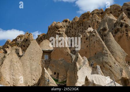 Kandovan, Iran - April 22, 2024: Views of Kandovan village, it is an ...