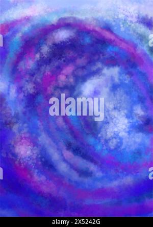abstract watercolor digital painted texture background illustration in vibrant colors Stock Photo