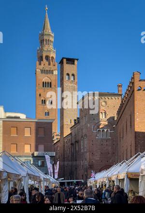Cremona, Italy, November 15, 2023. The Nougat Festival (Festa del Torrone), the most famous traditional event of Cremona Stock Photo