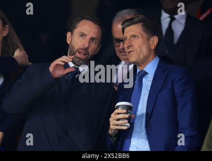 London, UK. 6th May, 2024. England Manager Gareth Southgate and Crystal Palace owner Steve Parish during the Premier League match at Selhurst Park, London. Picture credit should read: Paul Terry/Sportimage Credit: Sportimage Ltd/Alamy Live News Stock Photo
