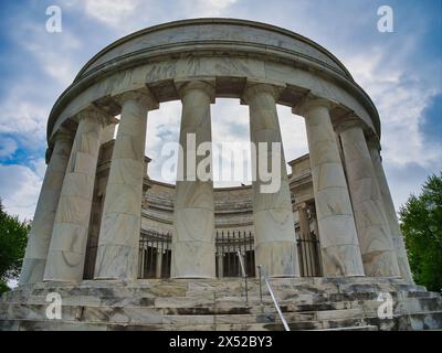 The tomb of United States President Warren G. Harding in Marion Ohio USA 2024 , It was built to resemble a Greek temple. Stock Photo