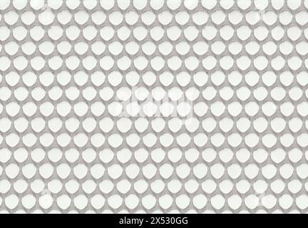 Seamless white lace with round holes fabric net texture. Big circle holes lace patterns. Decorative netting for decoration material surface. Stock Photo