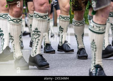 Patron saint's day, 2024, patron saint, festival, mountain marksmen, customs, tradition, church, celebration, traditional traditional costume Stock Photo