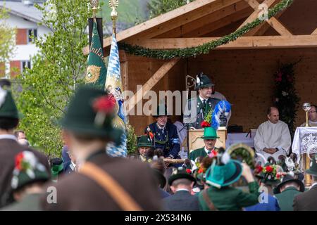 Patron saint's day, 2024, patron saint, festival, mountain marksmen, customs, tradition, church, celebration, traditional traditional costume Stock Photo