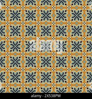 vintage tiles patterns antique seamless design, Geometric Background Stock Vector