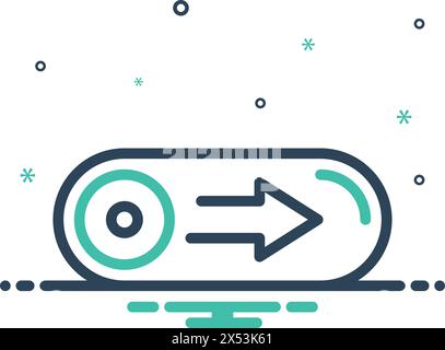 Icon for switch, swipe Stock Vector