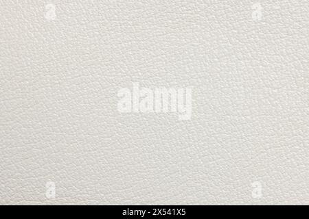 Beautiful white leather as background, top view Stock Photo