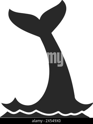 Vector graphic of a whale with stylized waves Stock Vector Image & Art ...