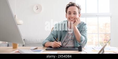 Portrait of male graphic designer in office Stock Photo
