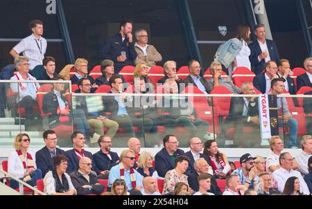 Stuttgart, Germany. 04th May, 2024. Joachim Jogi Loew (M), former DFB head coach, Urs SIEGENTHALER (L), DFB Chefscout, Margit Mayer-Vorfelder, Erwin Staudt (ehemaliger Praesident) (ex President VFB ), in the match VFB STUTTGART - FC BAYERN MUENCHEN 3-1 on May 4, 2024 in Stuttgart, Germany. Season 2023/2024, 1.Bundesliga, matchday 32, 32.Spieltag, Muenchen, Munich Photographer: ddp images/star-images - DFL REGULATIONS PROHIBIT ANY USE OF PHOTOGRAPHS as IMAGE SEQUENCES and/or QUASI-VIDEO - Credit: ddp media GmbH/Alamy Live News Stock Photo