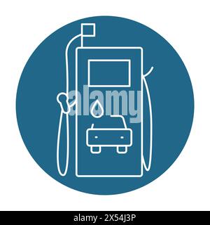 Self service car wash machine black line icon. Pictogram for web page, mobile app, promo. Stock Vector