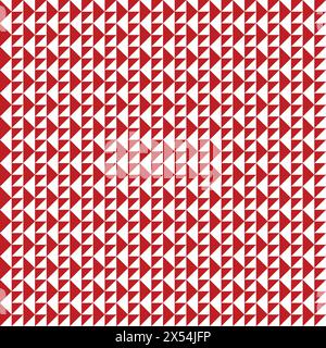 Triangle Geometric Seamless Pattern Design With Red Color Stock Vector