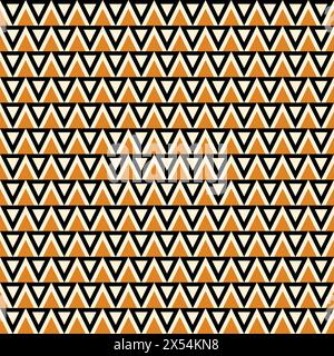 Triangle Geometric Seamless Pattern Design. Interior Wallpaper Stock Vector