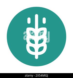 Total carbohydrates line black icon. Nutrition facts. Stock Vector