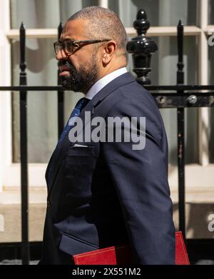 London, UK. 07th May, 2024. James Cleverly, Home Secretary, a cabinet meeting at 10 Downing Street London. Credit: Ian Davidson/Alamy Live News Stock Photo