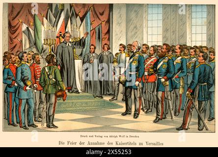 events, Versailles, Franco-Prussion war, 1870-1871, ARTIST'S COPYRIGHT HAS NOT TO BE CLEARED Stock Photo