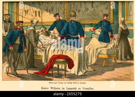 events, Franco-Prussion war, Versailles, 1870-1871, ARTIST'S COPYRIGHT HAS NOT TO BE CLEARED Stock Photo