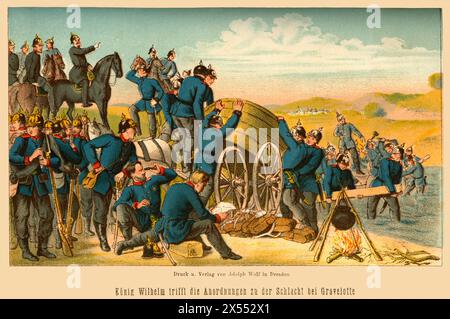 events, Franco-Prussion war, 1870-1871, ' battle of Gravelotte ', ARTIST'S COPYRIGHT HAS NOT TO BE CLEARED Stock Photo