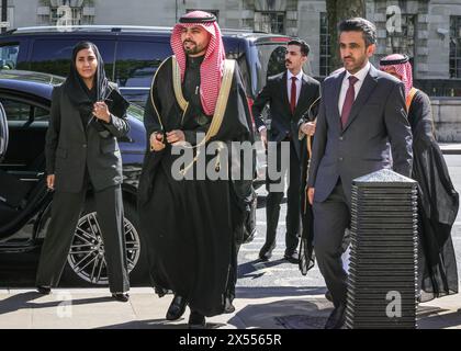 London, UK. 07th May, 2024. Alex Burghart, Parliamentary Secretary for the Cabinet Office, and MP for Brentwood, welcomes a Middle Eastern delegation to the Cabinet Office. Credit: Imageplotter/Alamy Live News Stock Photo