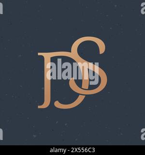 DS SD Letter Logo template brand corporate creative identity. Stock vector illustration isolated Stock Vector