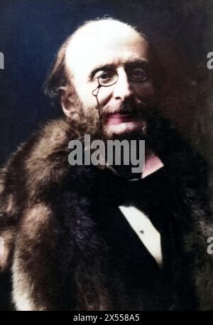 Offenbach, Jacques, 20.6.1819 - 5.10.1880, German - French musician (composer), portrait, circa 1870, ADDITIONAL-RIGHTS-CLEARANCE-INFO-NOT-AVAILABLE Stock Photo