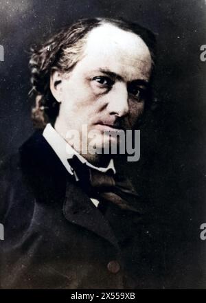 Baudelaire, Charles, 9.4.1821 - 31.8.1867, French author/ writer, poet, portrait, ADDITIONAL-RIGHTS-CLEARANCE-INFO-NOT-AVAILABLE Stock Photo