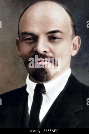 Lenin (Vladimir Ilyich Ulyanov), 22.4.1870 - 21.1.1924, Russian politician, portrait, Zurich, 1916, ADDITIONAL-RIGHTS-CLEARANCE-INFO-NOT-AVAILABLE Stock Photo