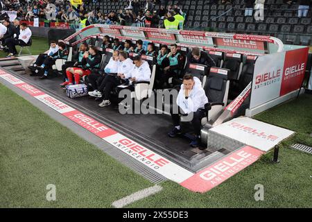 Udine, Italia. 07th May, 2024. gielle Serie A soccer match between Udinese and Napoli at the Bluenergy Stadium in Udine, north east Italy - Monday, May 06, 2024. Sport - Soccer (Photo by Andrea Bressanutti/Lapresse) Credit: LaPresse/Alamy Live News Stock Photo