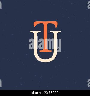 TU UT Letter Logo template brand corporate creative identity. Stock vector illustration isolated Stock Vector