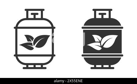 Biofuel tank icon. Vector illustration Stock Vector