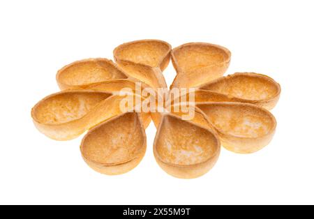 tartlets isolated on white background Stock Photo