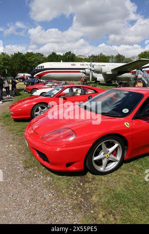 Italian Car Day at Brooklands, 4th May 2024, Brooklands Museum, Weybridge, Surrey, England, UK Stock Photo