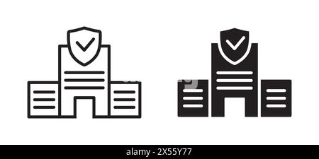 Building Insurance icon. Vector illustration Stock Vector