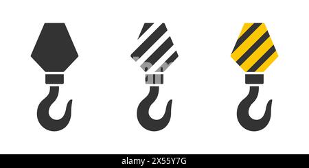 Crane hook icon. Vector illustration Stock Vector