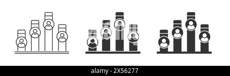 Exit polling icon. Vector illustration Stock Vector