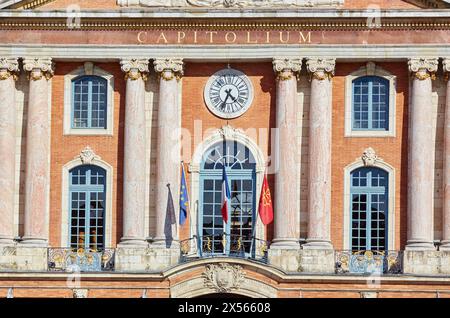 Place du Capitole, Toulouse, Haute Garonne, Midi-Pyrenees, France Stock Photo