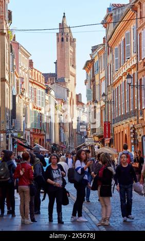 Eglise Notre Dame du Taur. Rue du Taur. Toulouse. Haute Garonne. France. Stock Photo